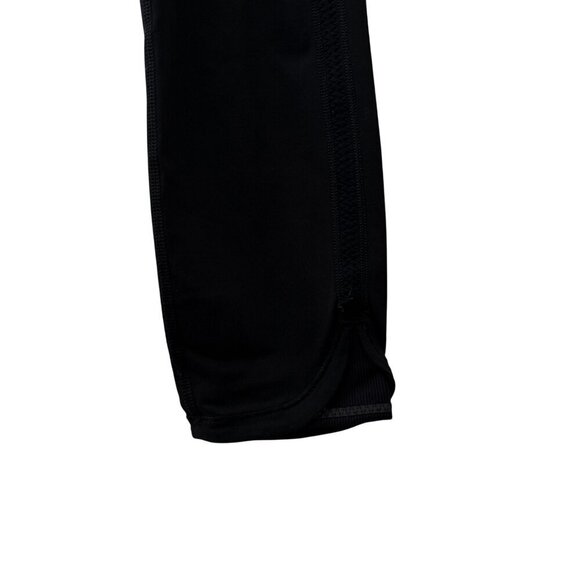 Lululemon Wunder Under Crop Luon Stripe Zip Waist Side Pockets Leggings Women 4 - Picture 7 of 12